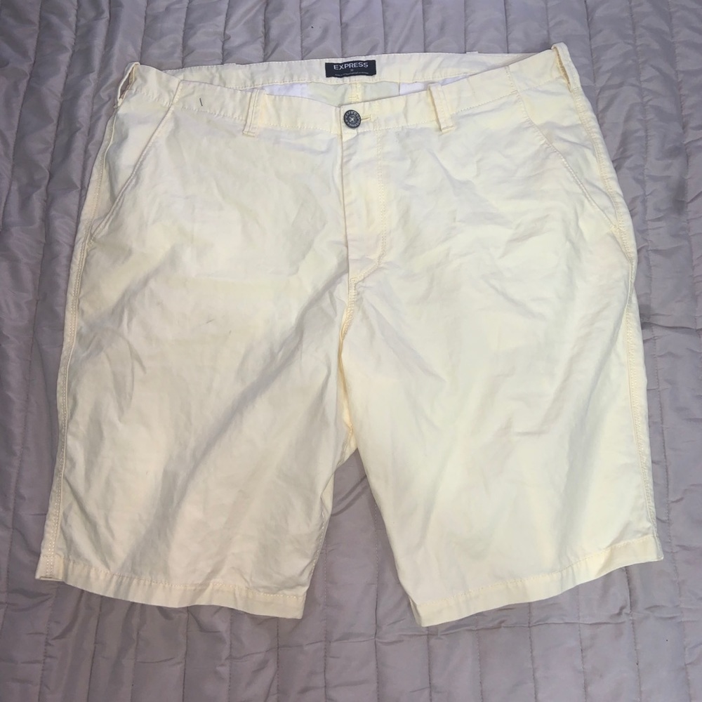 Pale Yellow Express Shorts